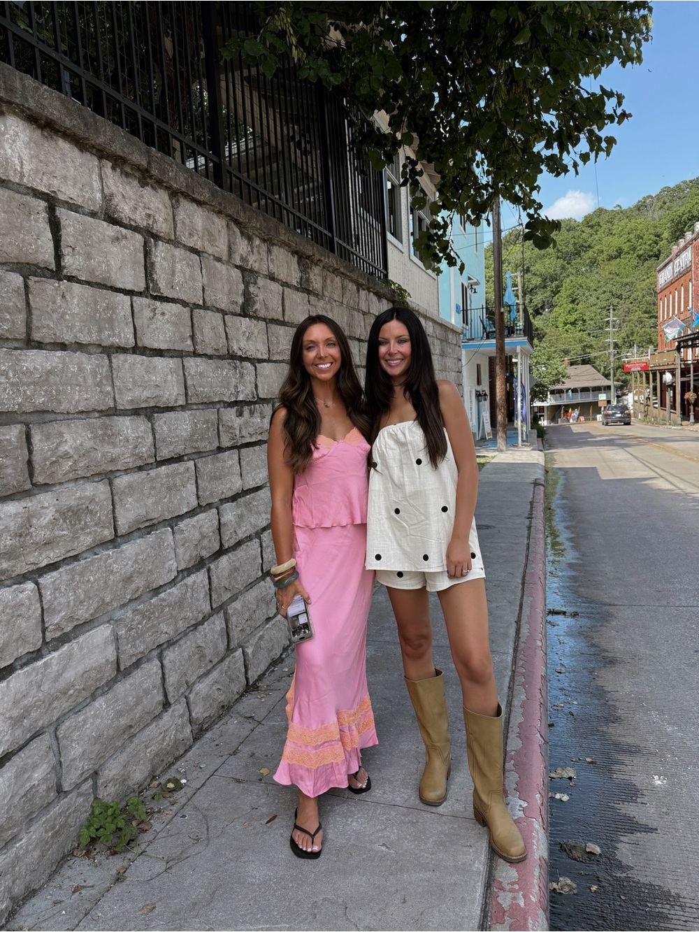 Free People Wish You Were Here Slip Set in Neon Grapefruit Combo - Picture 5 of 5